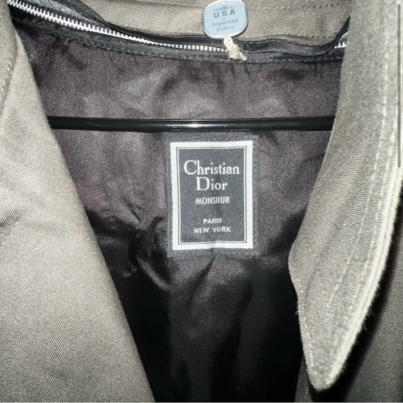 ❌SOLD❌ CHRISTIAN DIOR Monsieur Men’s Trench Coat in Deep Olive - 38R - Picture 3 of 6